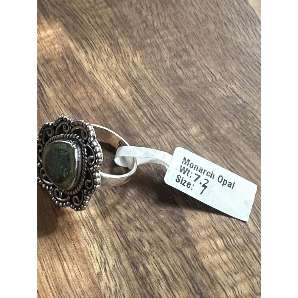 Monarch Opal Gemstone 925 Solid Sterling Silver R… - image 2
